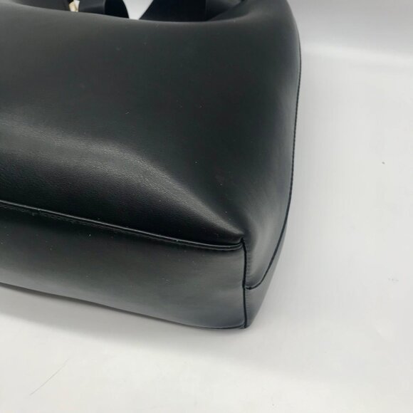 Anthropologie Black Faux Leather Tote Bag - Picture 7 of 10